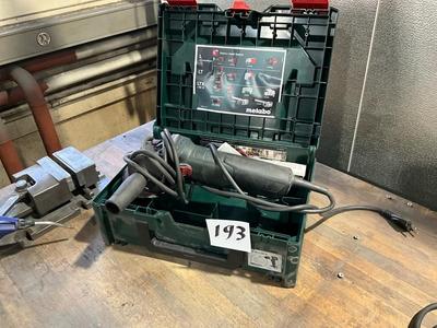 Overview picture of metabo angle grinder